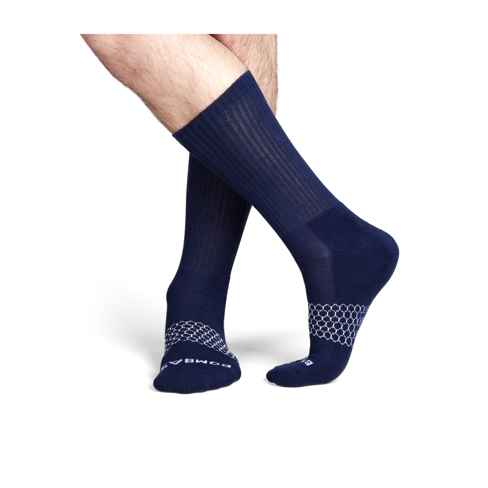 Men's Solids Calf Sock 4-Pack - navy - 17