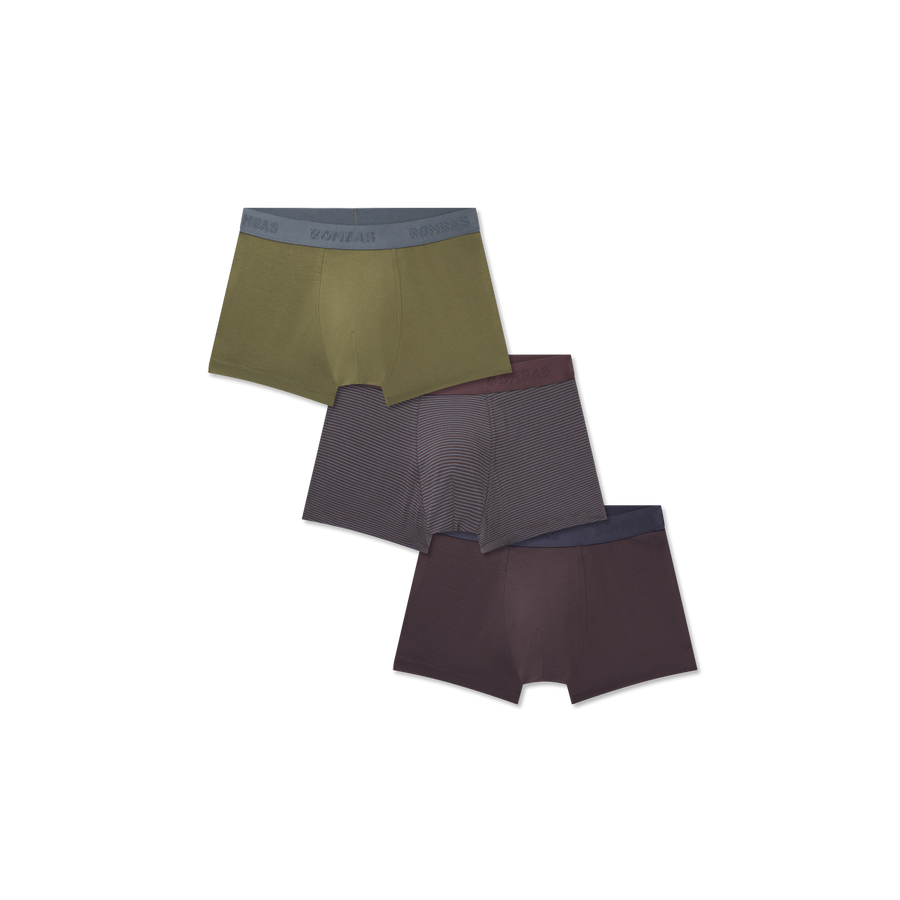Men's Cotton Modal Blend Trunk 3-Pack - Seamless Soft Support