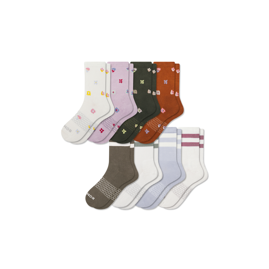 Women's Half Calf Sock 8-Pack - Steady Travel Pair