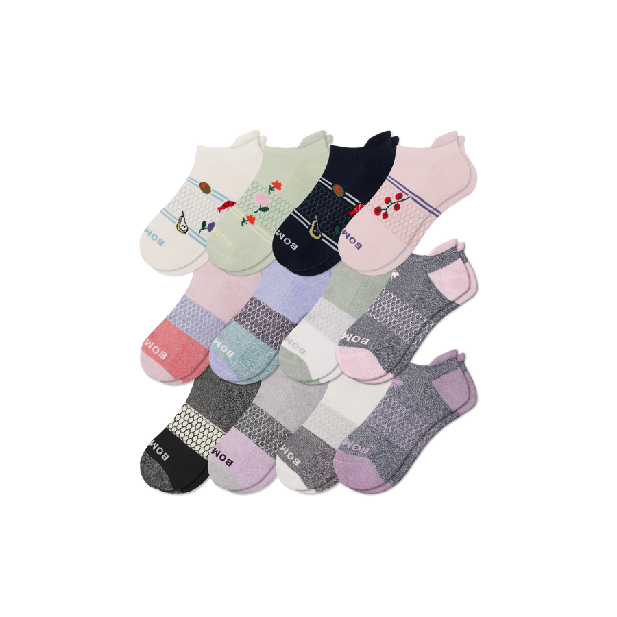 Women's Ankle Sock 12-Pack - Breathable Travel Rotation