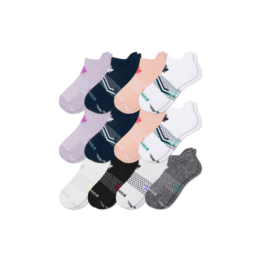 Women's All Sport Ankle Sock 12-Pack - Soft Court Wear