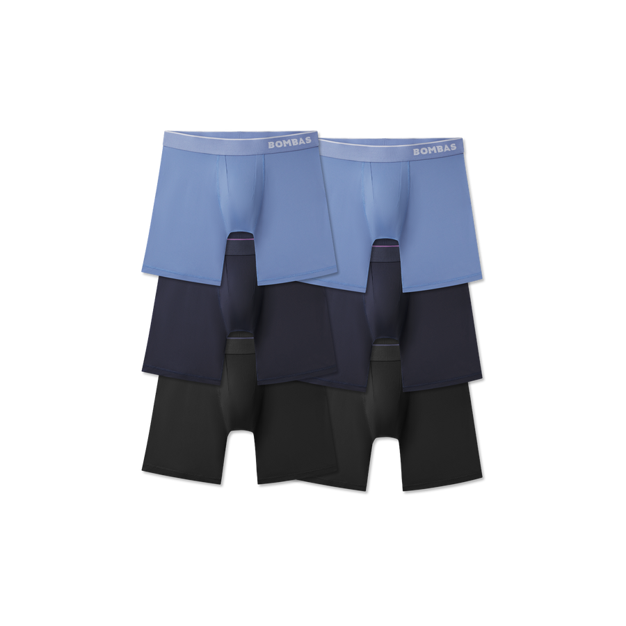Men's Sport Flyless Boxer Brief 6-Pack - Classic Everyday Wear
