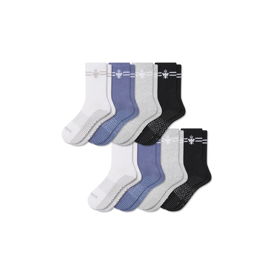Men's Gripper Half Calf Sock 8-Pack - Steady Low Cut Step