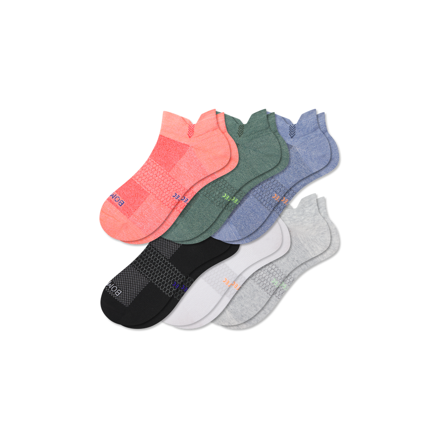 Men's UltraLite Sport Ankle Sock 6-Pack - Breathable Travel Support
