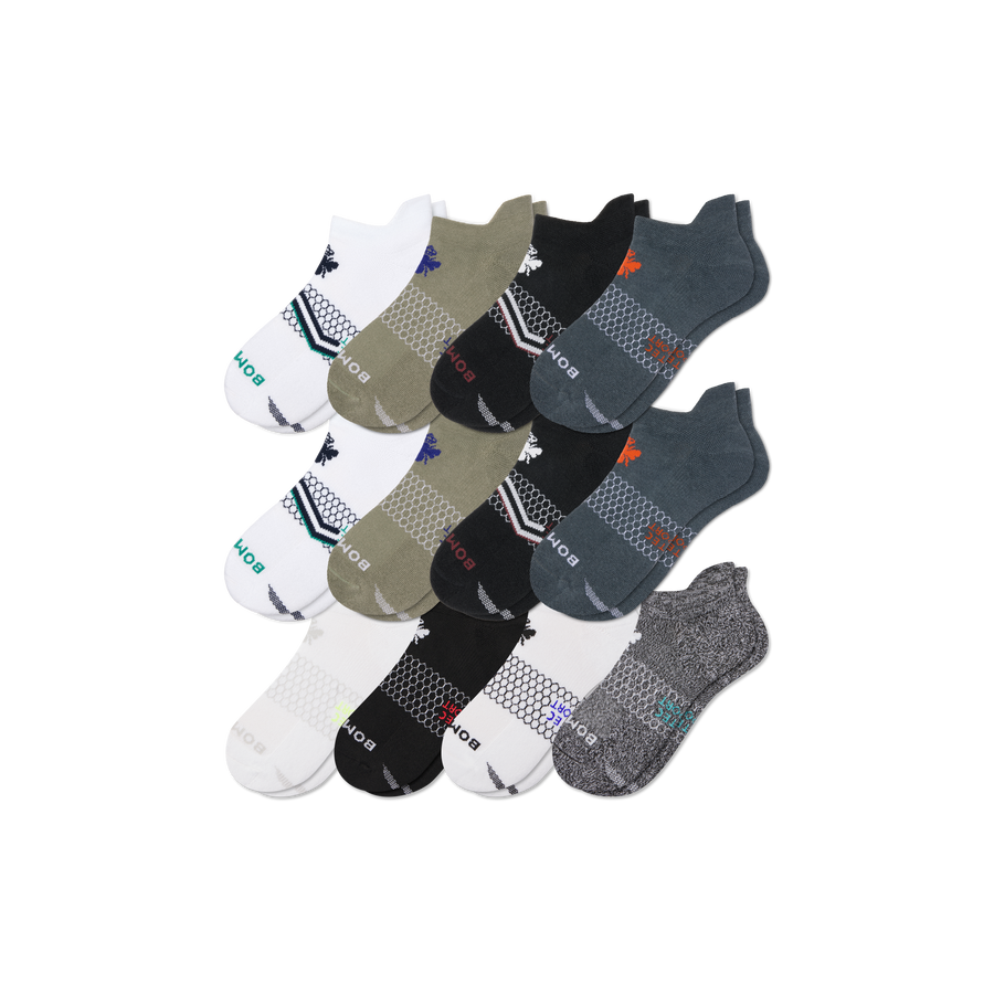 Men's All Sport Ankle Sock 12-Pack - Weekend No Show Cushion