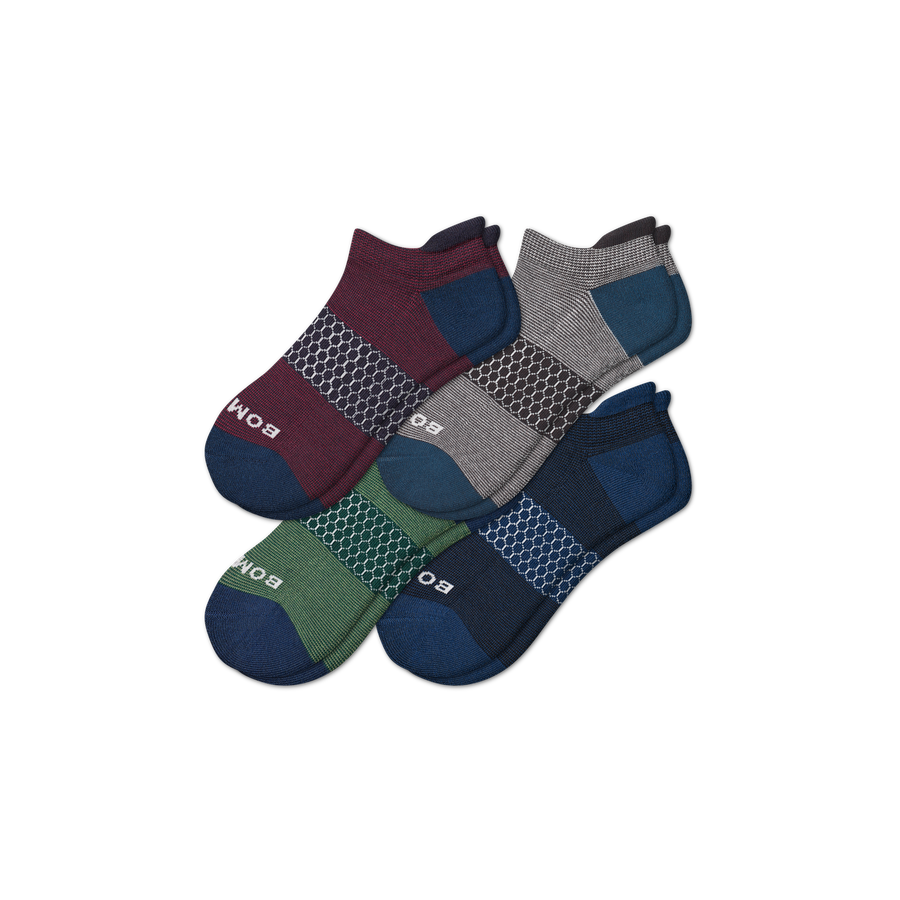 Men's Microstripe Ankle Sock 4-Pack - Soft Office Pair