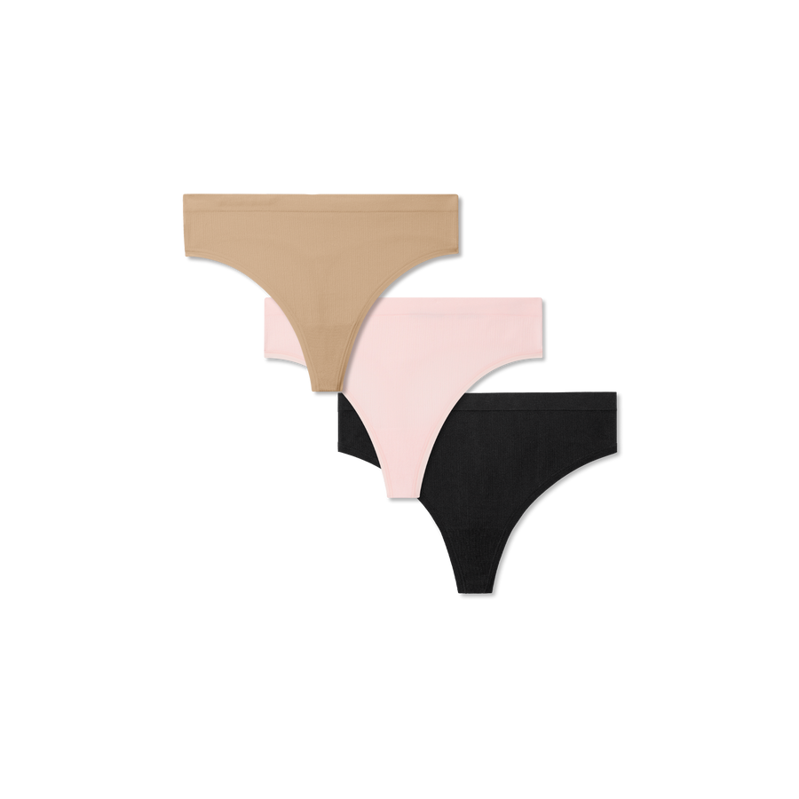 Women's Seamless Thong 3-Pack - Classic Flex Layer