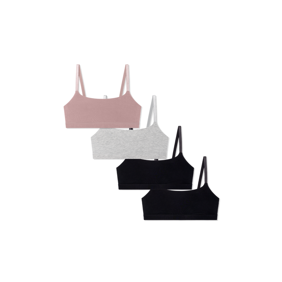 Women's Super Soft Scoop Bralette 4-Pack - Everyday Support