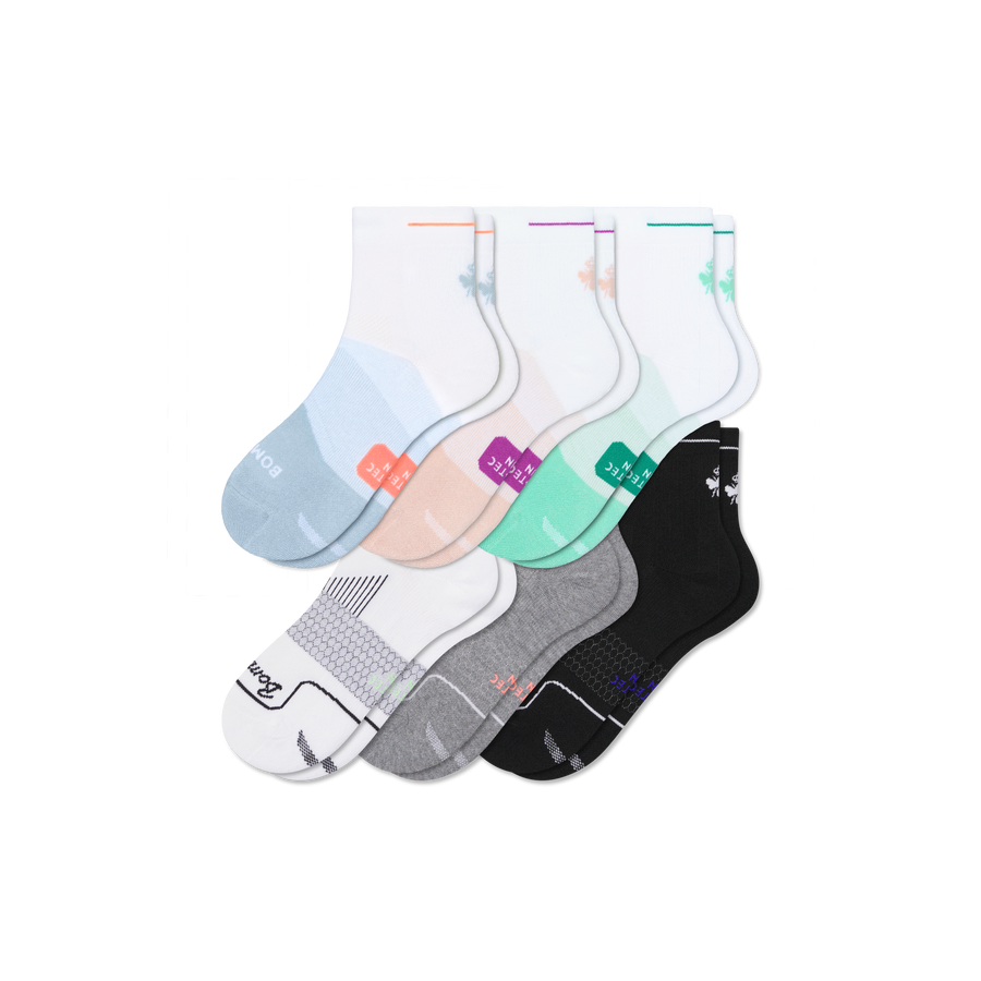 Women's Run Quarter Sock 6-Pack - Light Recovery Comfort