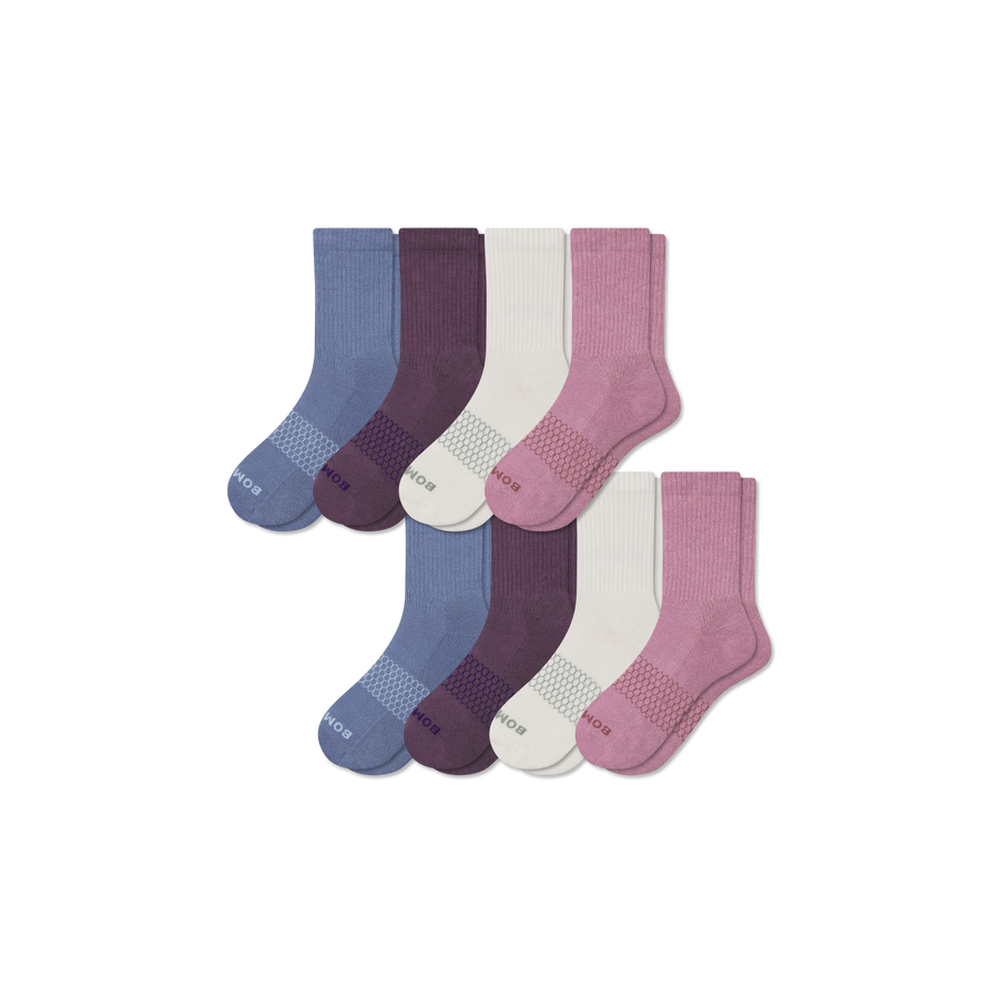 Women's Solids Half Calf Sock 8-Pack - Outdoor School Step