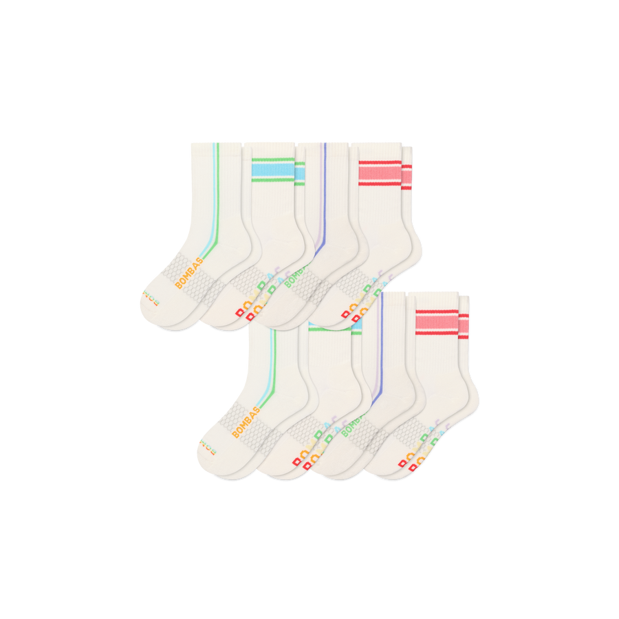 Pride Half Calf Sock 8-Pack - Cushion Wear