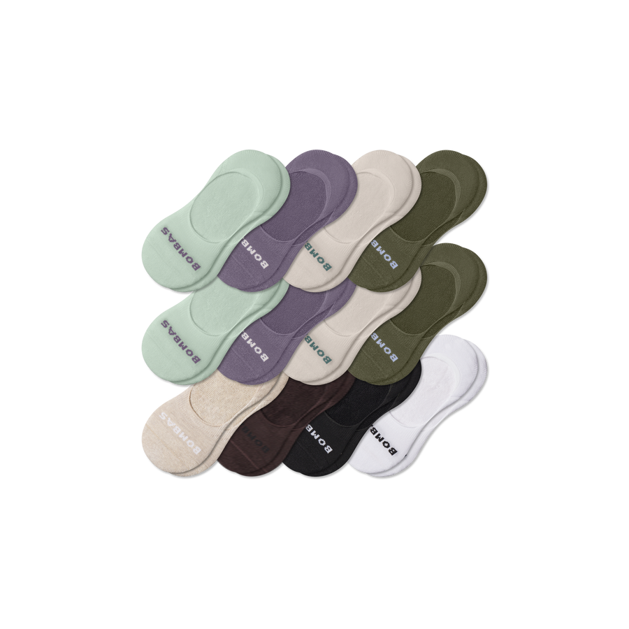 Women's Mid-Cut Cushioned No Show Sock 12-Pack - Soft School Wear