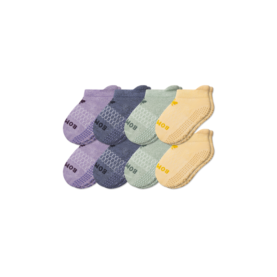 Toddler Gripper Ankle Sock 8-Pack - Everyday Comfort