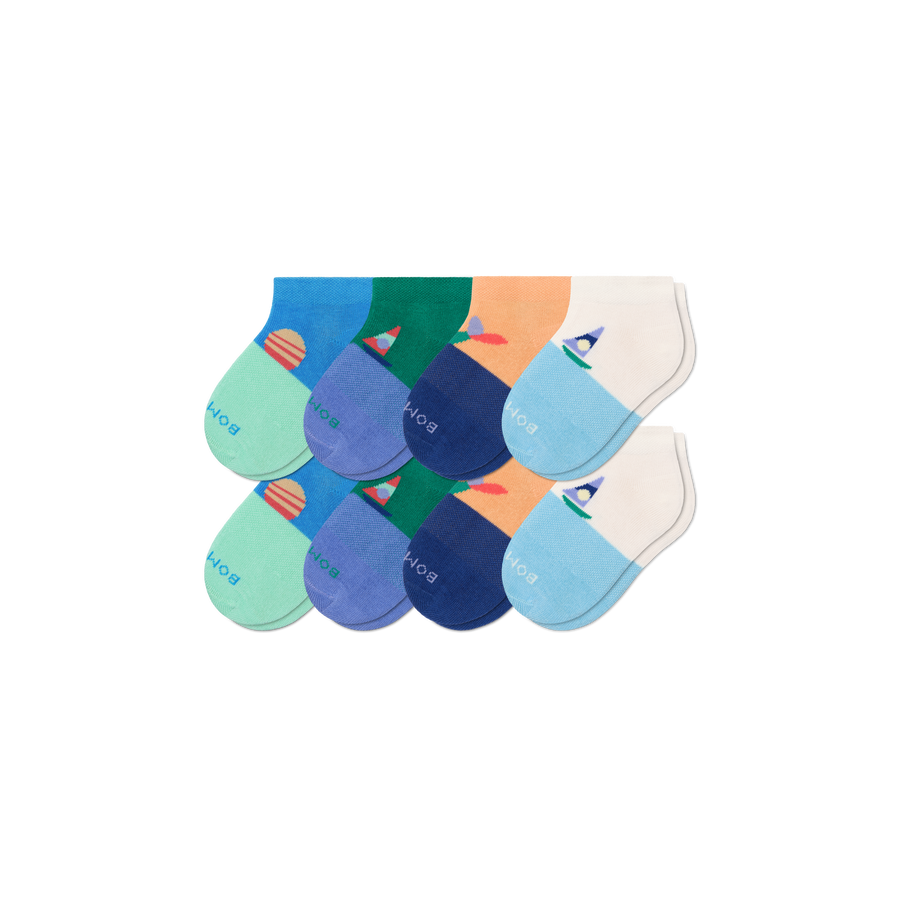 Junior Lightweight Ankle Sock 8-Pack - Fresh Crew Support