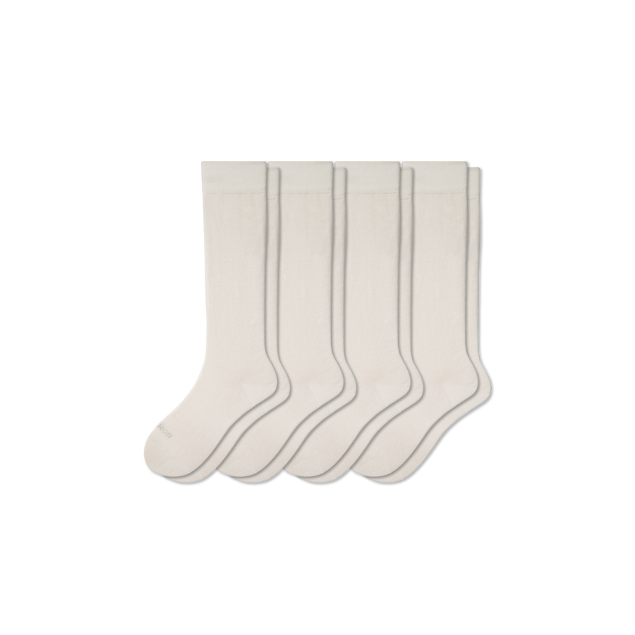 Youth Lightweight Knee High Sock 4-Pack - Cushion No Show Wear