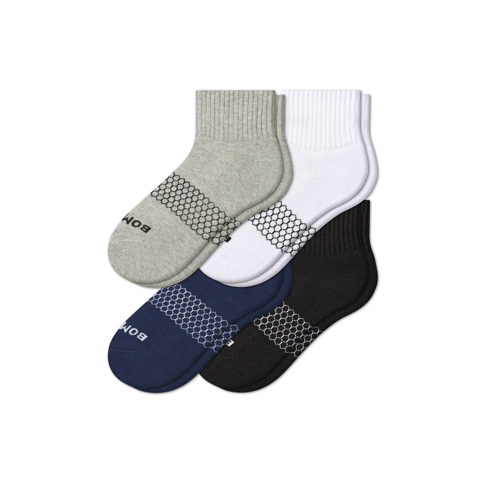 Women's Quarter Socks 4-Pack - solid-marl-mix - 1