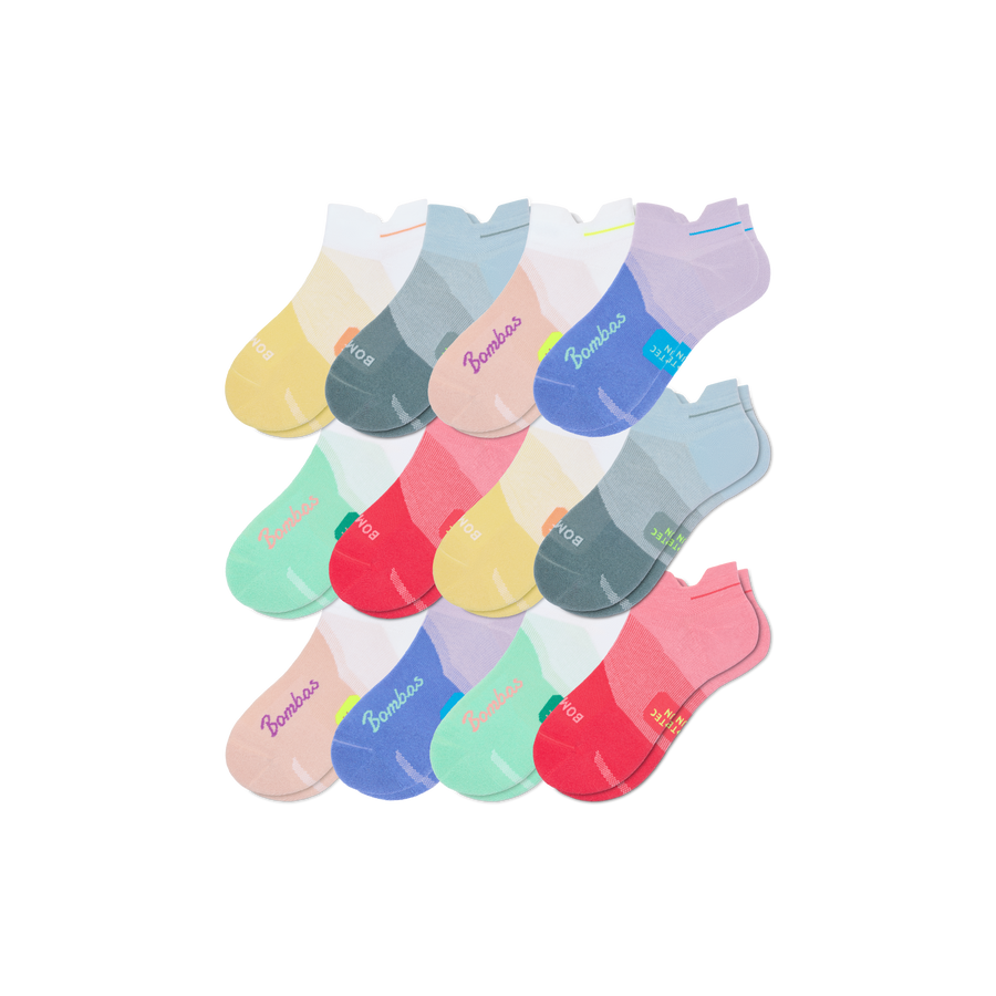 Women's Run Ankle Sock 12-Pack - Smooth No Show Wear