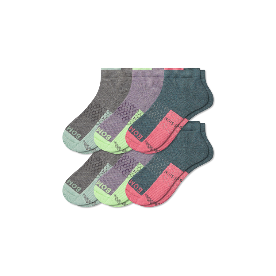 Women's Performance Compression Ankle Sock 6-Pack - Sport Stride Control
