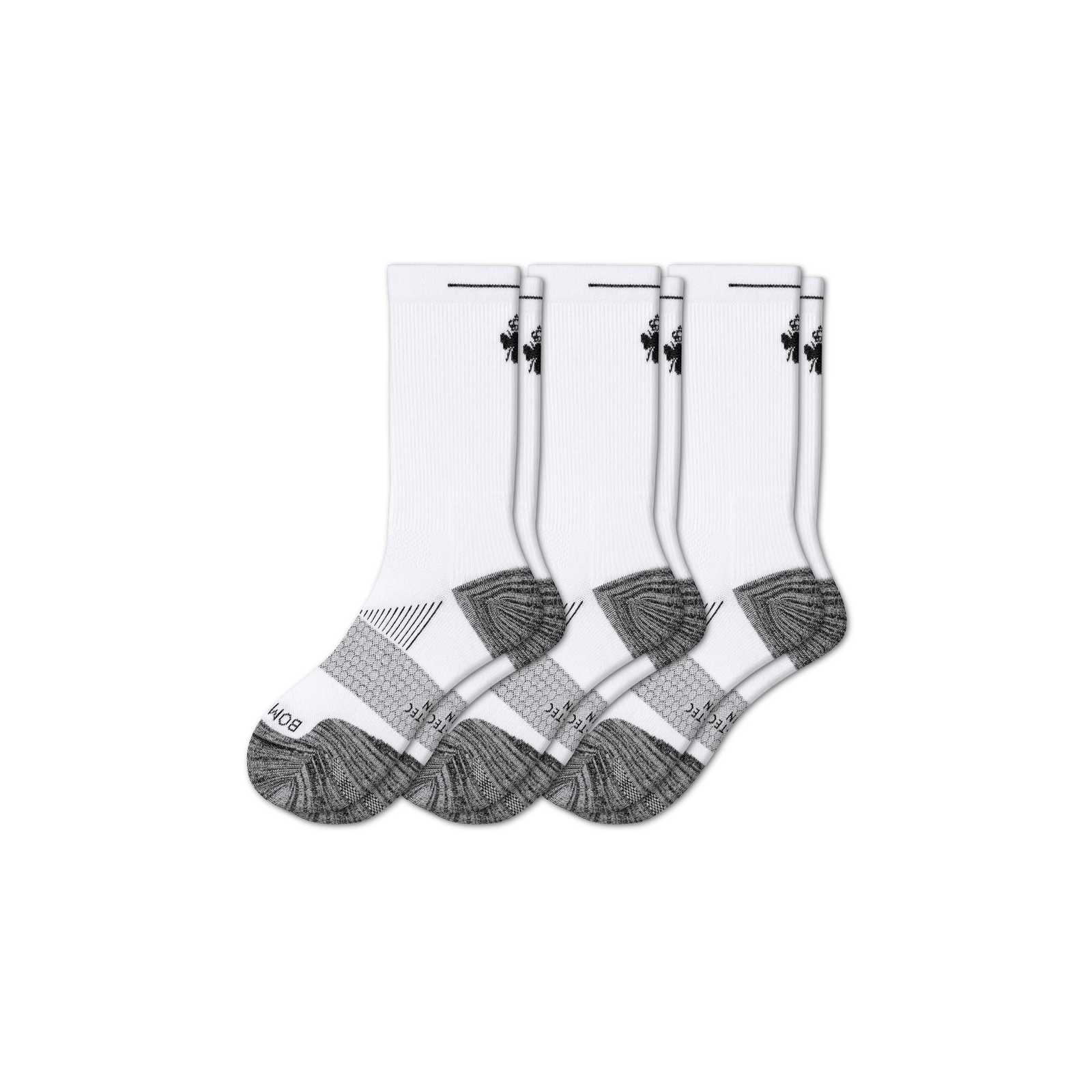 Men's Running Calf Sock 3-Pack - white-bee - 34