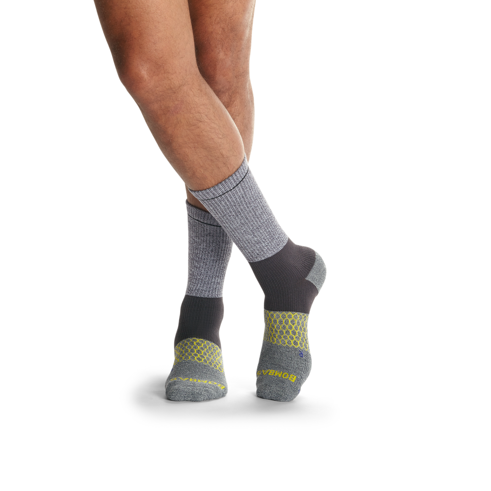Men's All-Purpose Performance Work Calf Sock 3-Pack - white-black-mix - 2