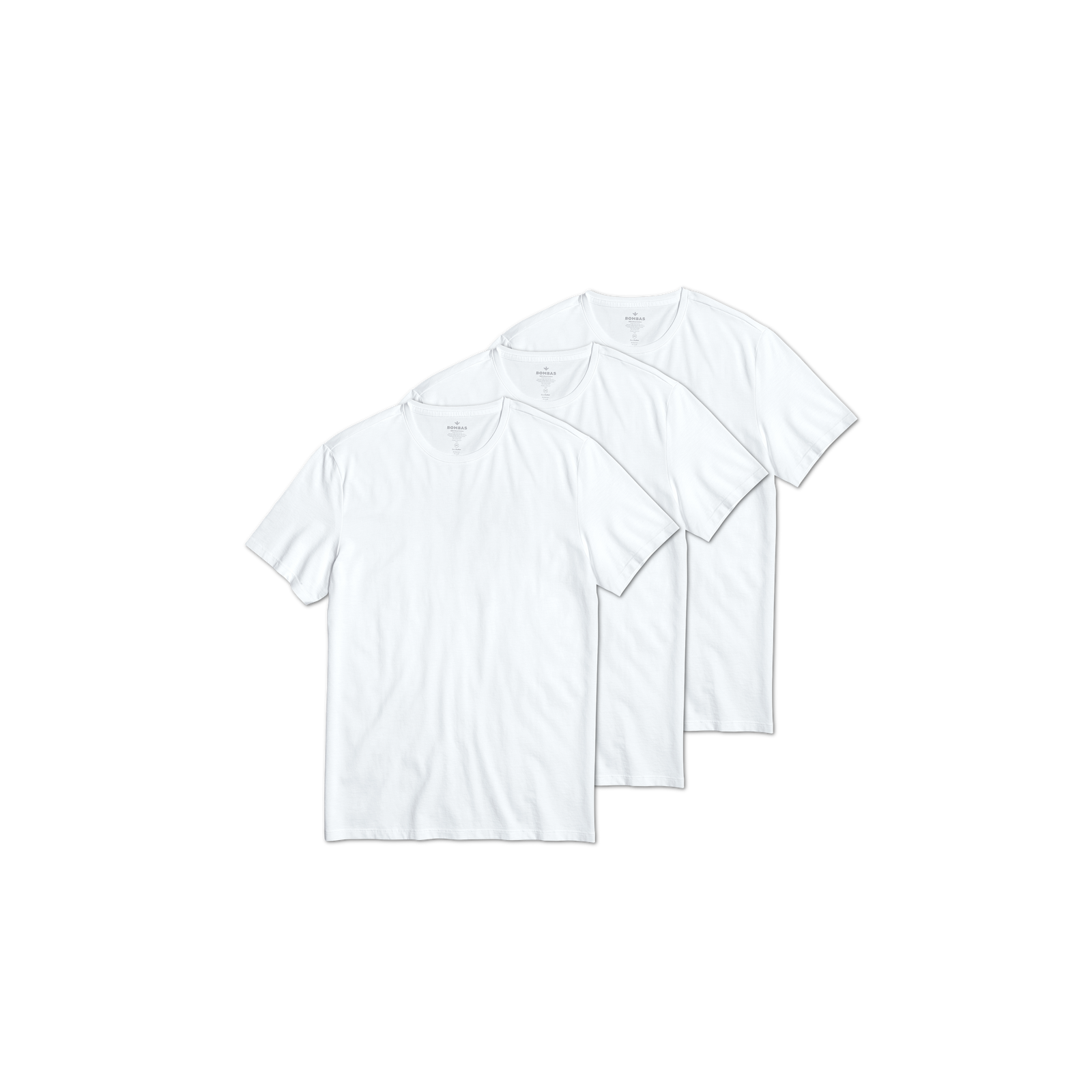 Men's Pima Cotton Crew Neck T-Shirt White 3-Pack L