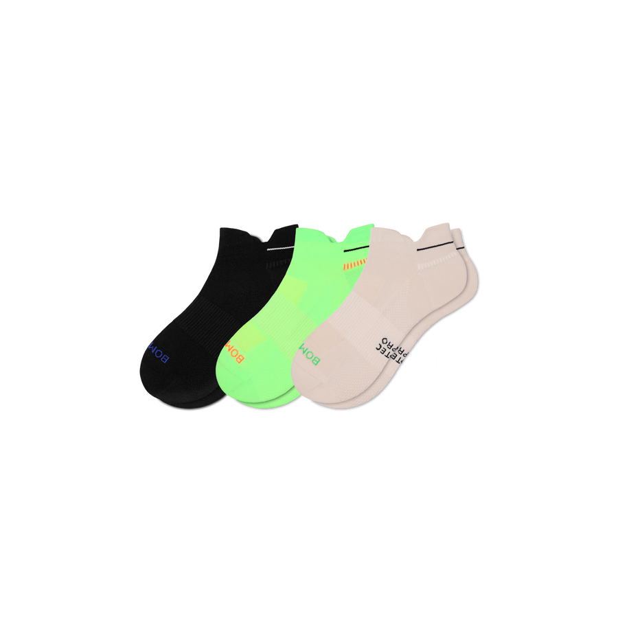 Men's RunPro Ankle Sock 3-Pack - Cushion Crew Comfort