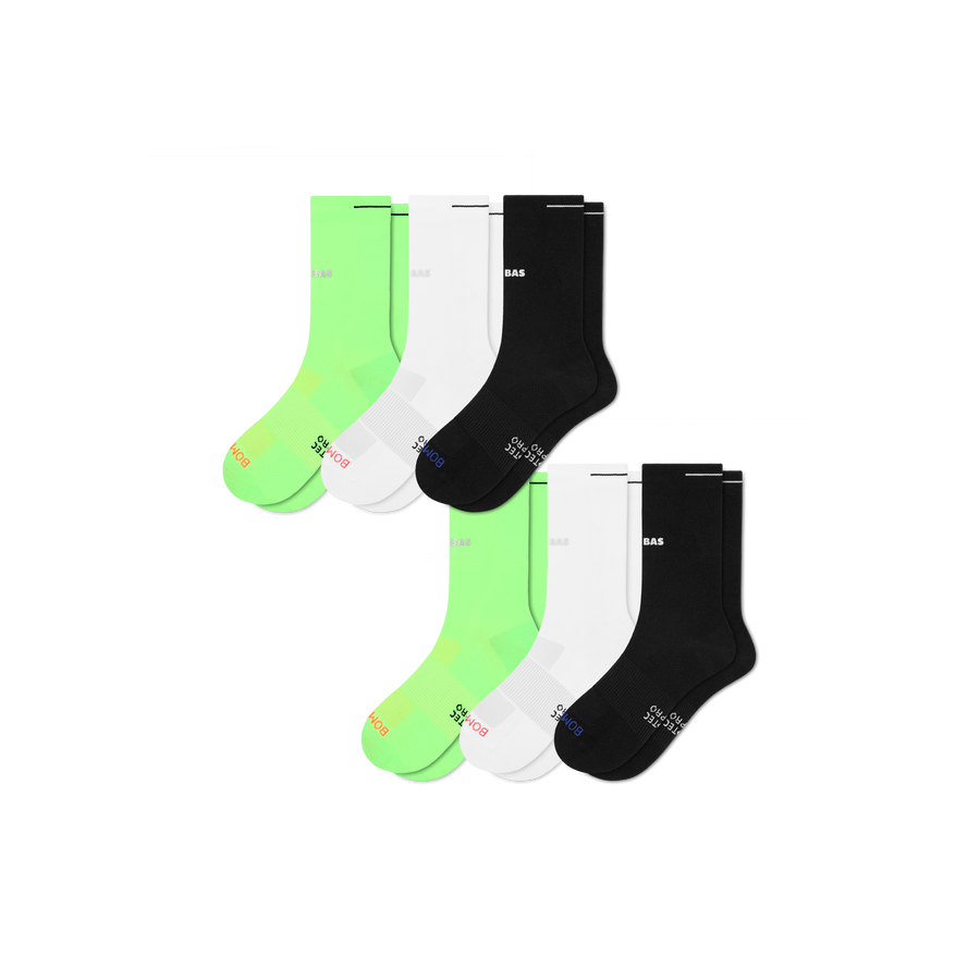 Men's RunPro Half Calf Sock 6-Pack - Smooth Everyday Comfort