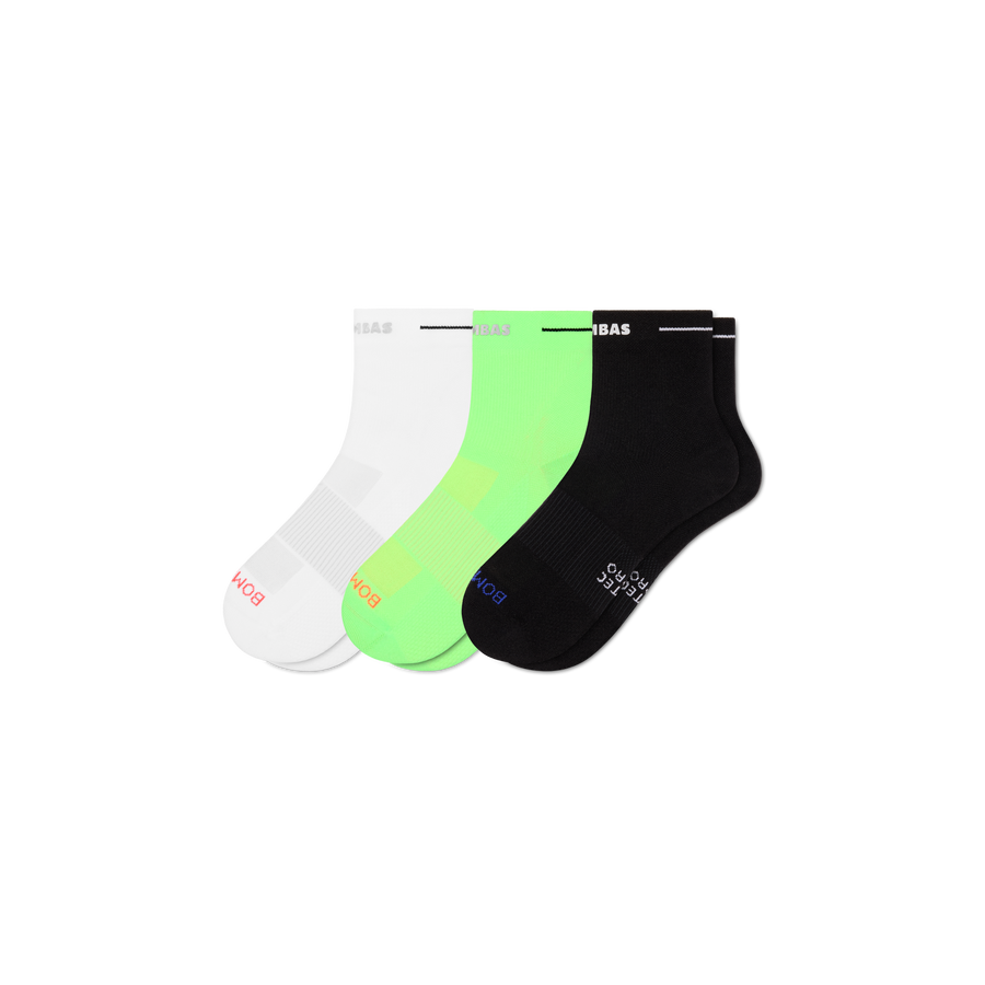 Men's RunPro Quarter Sock 3-Pack - Cozy Shift Rotation