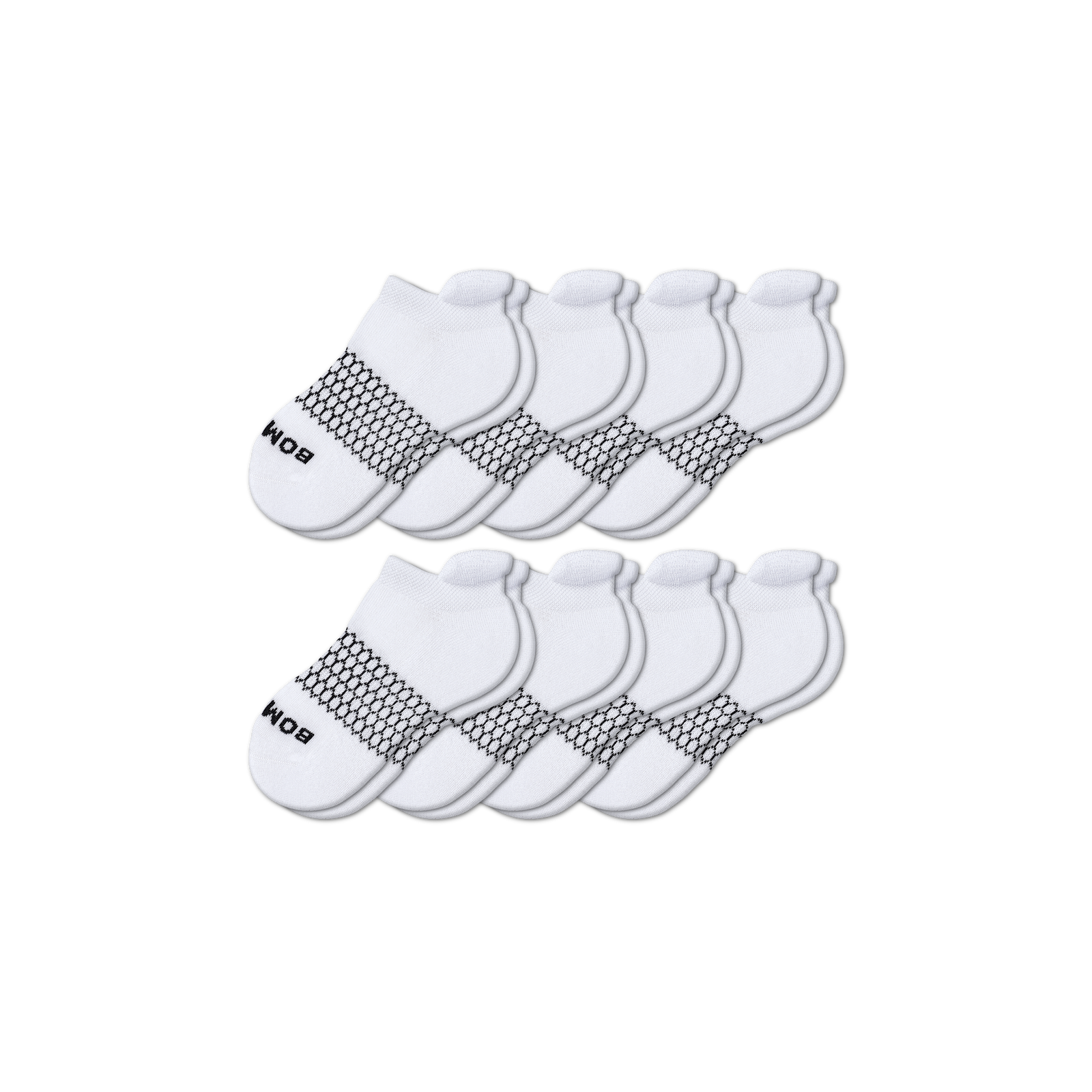 Youth Ankle Sock 8-Pack - white-mix - 23