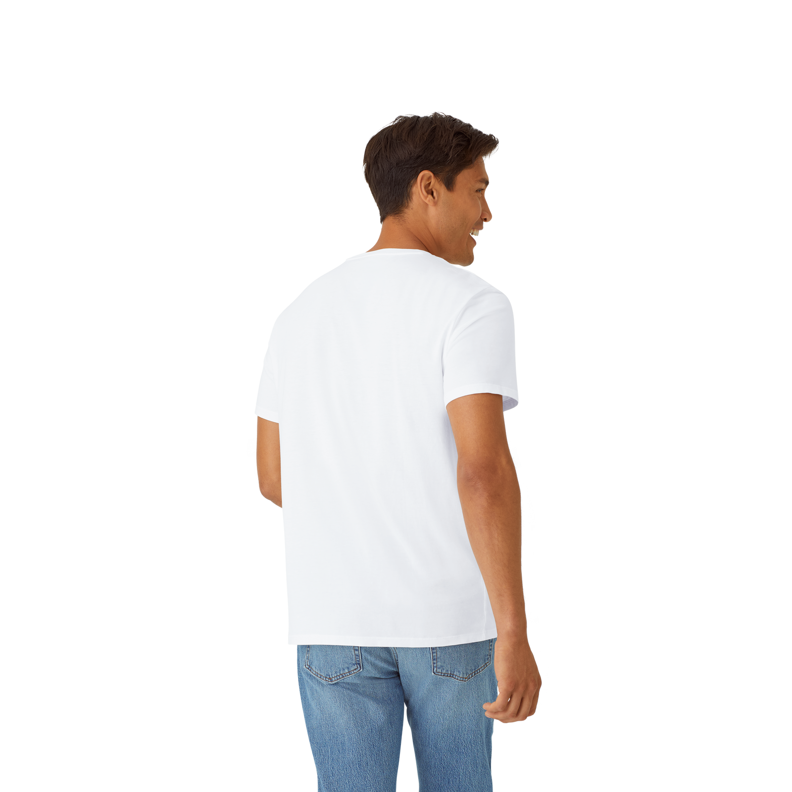 Pima Cotton Crew Neck T-Shirt White MO3